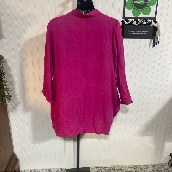 Bryn Walker Vibrant Pink Blouse large - Picture 5 of 8